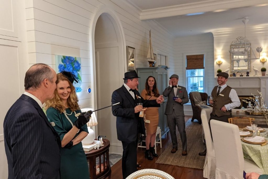 hosting a vintage murder mystery dinner party - The Roost View